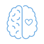Thoughtful-sm Icon of heart and brain, meaning thoughtful.