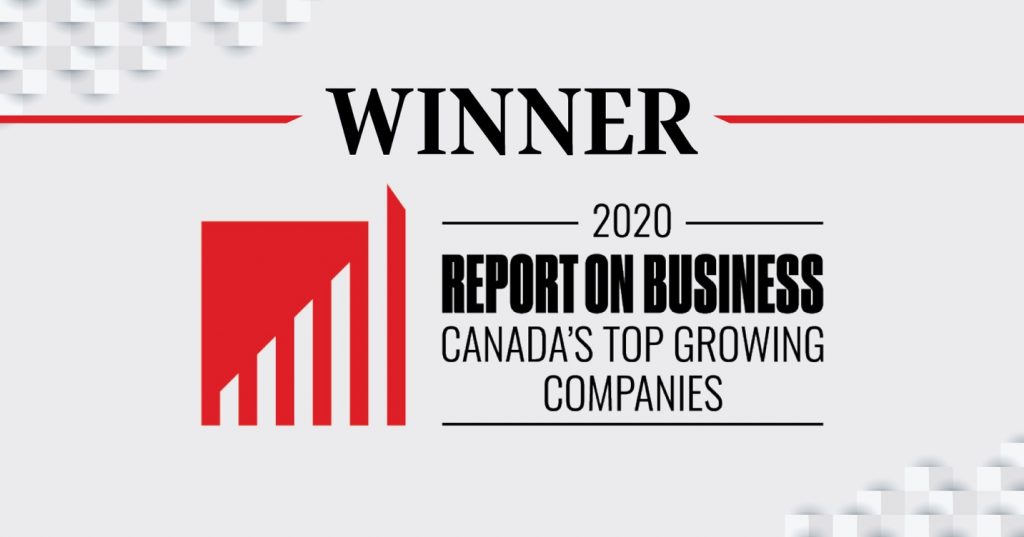 Winner of Canada's Top Growing Companies