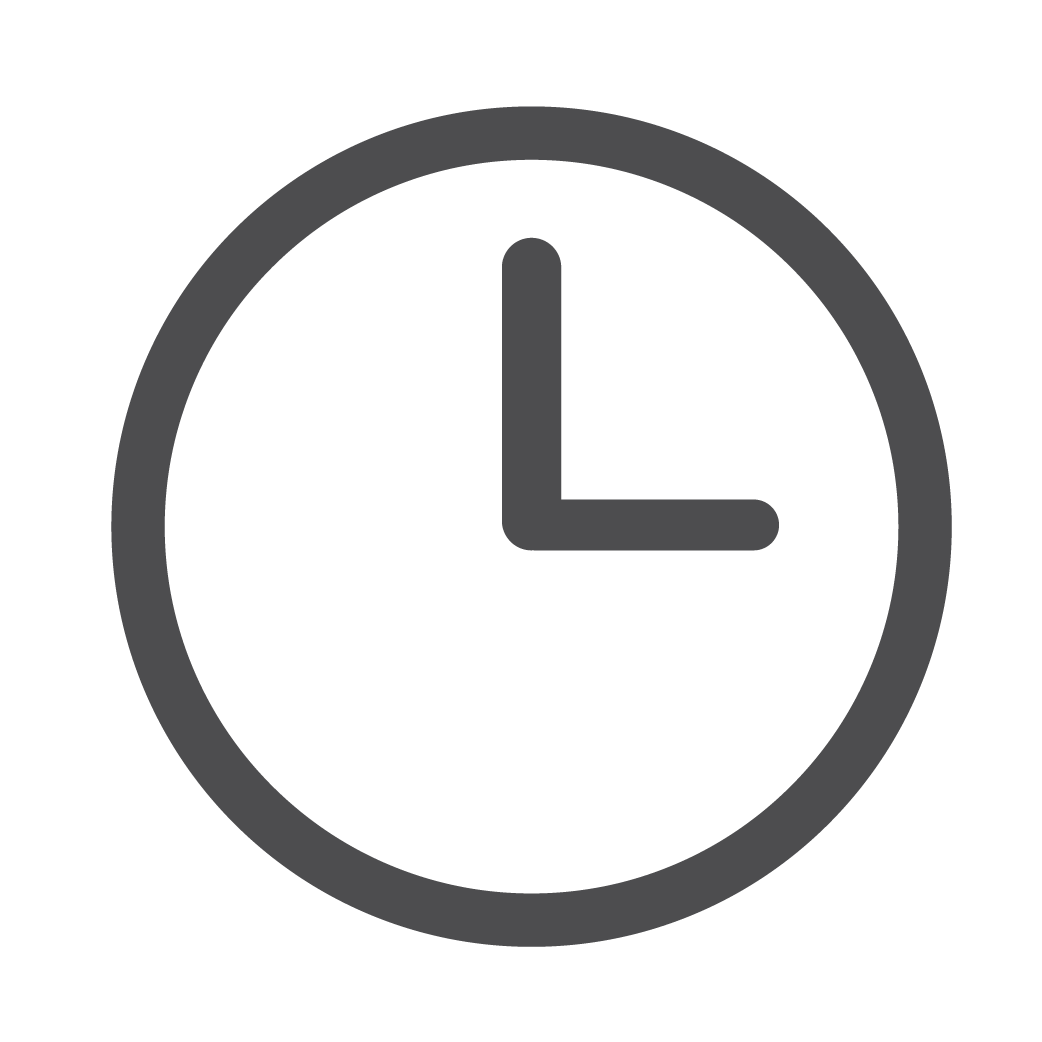 Flexibility icon of a clock