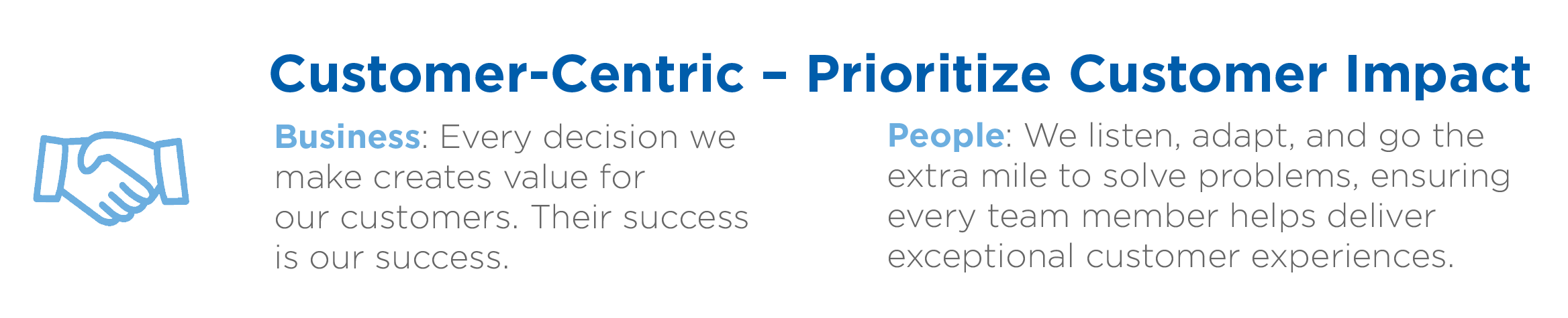 Customer-centric Customer-centric